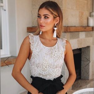 LOOK AT YOU BODYSUIT CHAMPAGNE